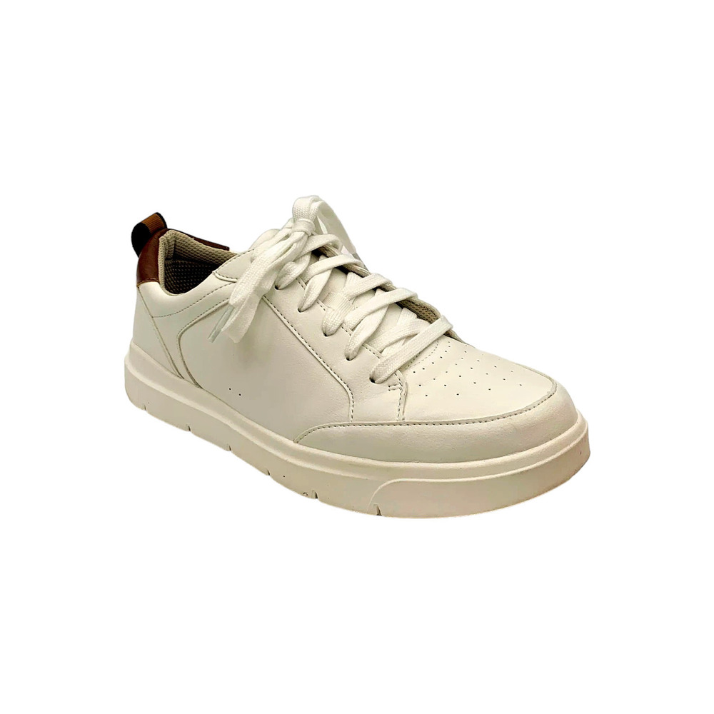 Dr. Scholl's Men's Catch Thrills Leather Sneakers White - Medium